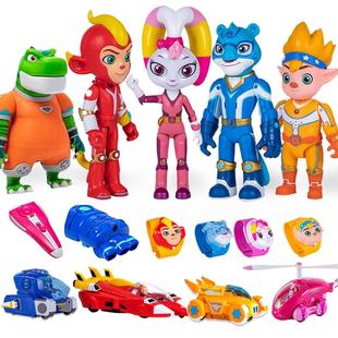 宇宙护卫队4玩具手表人偶彩虹能量风暴机甲儿童机器人玩具3002六