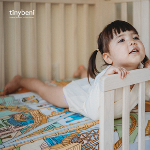 tinybeni床笠新生儿宝宝床上用品婴儿小童床罩床单纯棉针织秋冬季