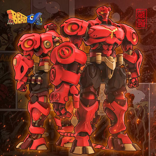 藏道模型×黑马漫画 地狱男爵 成品可动机甲模型 Hellboy炼狱领主