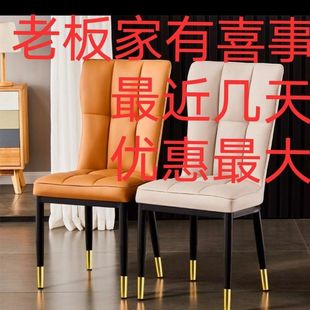 简约后现代餐椅北欧风轻奢网红ins椅子家用靠背软包椅餐桌酒店