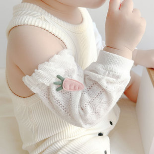 网眼睡觉空调防晒防蚊婴幼儿护胳膊宝宝护手臂套 套夏季 新生婴儿袖