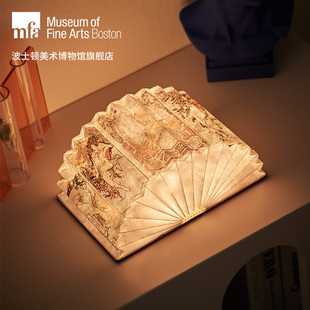 穆夏纸书小夜灯氛围灯桌面摆件纸书灯同学生日礼物 MFA美术博物馆