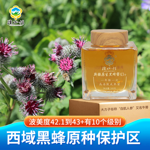 500克新疆黑蜂蜜纯正天然野生土蜂巢蜜自然封盖成熟喀纳斯山花蜜