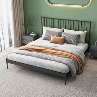网红铁艺床单人床铁架床加厚加固双人床架15 现代简约铁床米宽欧式