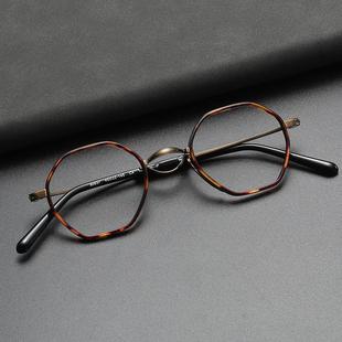 80837可配度数防平光钛眼镜框小框 钛眼镜架 高档新款