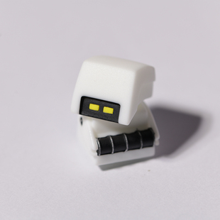 手工树脂MO清扫机器人总动员转动十字轴礼品键帽 KT机械键盘个性