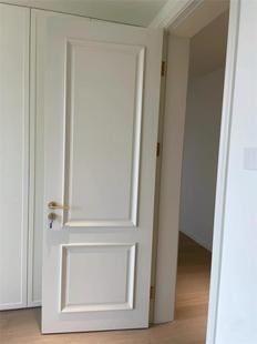 卧室门对开隐形门 实木烤漆门多层实木门静音室内门免漆门房门套装