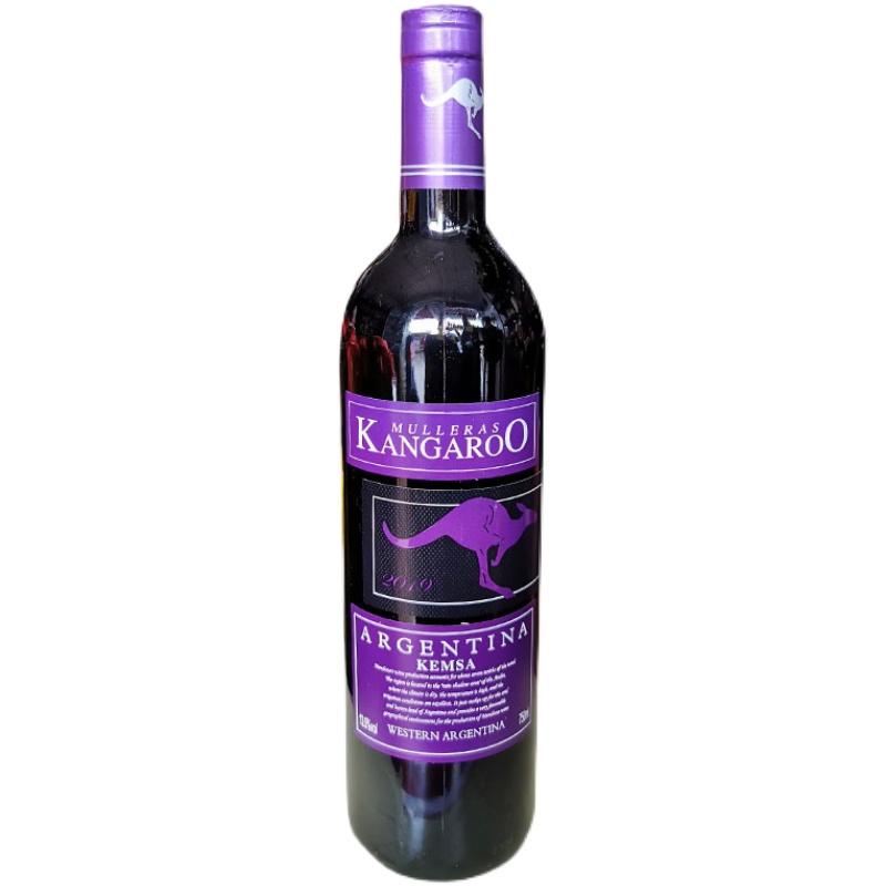 红酒一件代发 阿根延原瓶进口幕莱娅袋鼠凯姆萨干红葡萄酒新款 新款