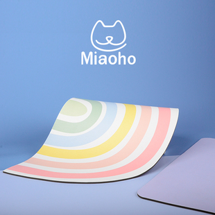 Miaoho宠物猫狗餐垫碗垫 创意彩虹卡通图案 小礼物 无异味易清理