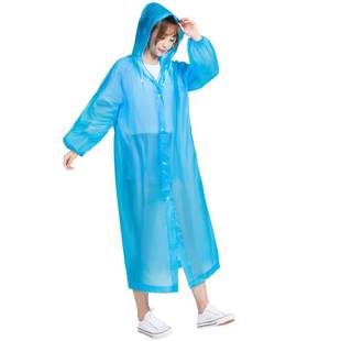 全身透明防水雨披 男女长款 非一次性加厚便携雨衣大人成人儿童夏季