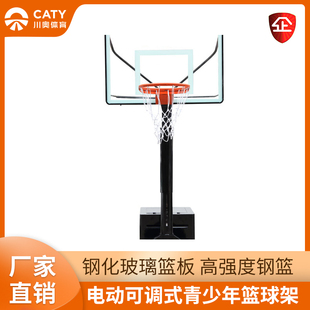 青少年篮球架成人标准比赛移动升降篮球框钢化玻璃篮板 电动可调式