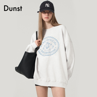 Dunst2024春季 运动衫 丘比特印花校园风卫衣休闲长袖 UDTS4A102 新品
