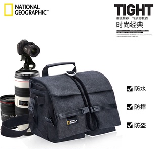 国家地理相机包单反单肩摄影包适用于200d800d70dM50佳能尼康帆布