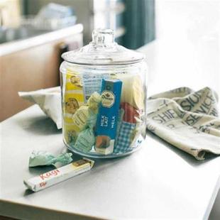 日式 泡酒瓶 谷物米缸 北欧风宽口直身收纳瓶 透明玻璃储物密封罐