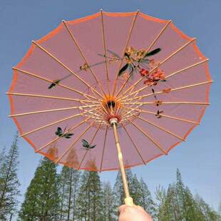 饰伞古风男女汉服实用古典中国风 透明舞蹈伞演出油纸伞防雨流苏装