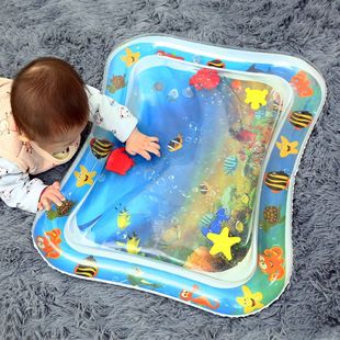 宝宝爬行玩具学爬神器婴儿抬头练习引导BB拍拍益智充气8水垫6个月