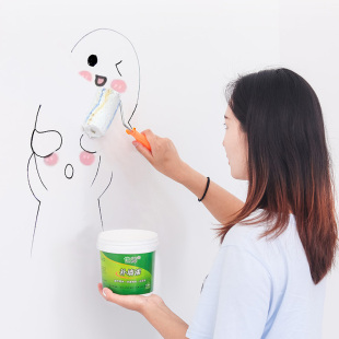 乳胶漆墙面修复白色家用防水补上墙大白漆室内墙壁喷漆免刮腻子膏