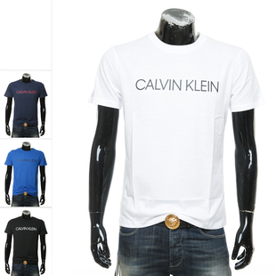 圆领T恤 KM0KM00605 Calvin 男士 Klein 休闲短袖 时尚 凯文克莱CK