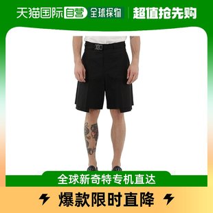 香港直邮Dior Homme 283C150A4451潮流 黑色徽标短裤