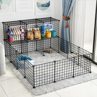 宠物狗狗围栏diy笼子铁网笼栅栏网室内自由空间猫笼狗笼狗隔离门