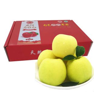 85mm礼盒约5.8斤一级果 旬邑马栏红典西瑞雪苹果12枚80 青苹果