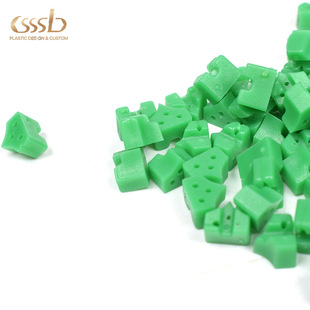 绿色PE注塑塑料m件塑料块润滑耐磨高分子垫块卡销堵头非标定制