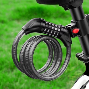 备骑行单车配件大全 山地电动电瓶车锁链条便携装 自行车锁防盗密码