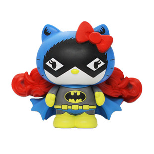正义联盟x凯蒂猫蝙蝠侠超人手办模型跨界珍藏摆件 影时光