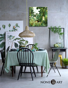 饰画框小清新客厅餐厅沙发背景墙挂画壁画 卢梭简约现代植物花卉装