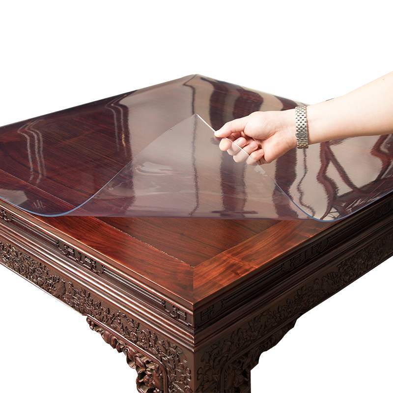 85透明餐桌垫pvc软玻璃八仙桌布防水油免洗防烫方桌正方形 环保85