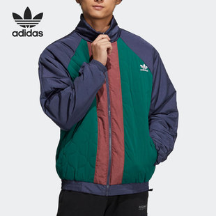 Adidas 潮流运动保暖棉服 三叶草休闲男子时尚 HE6610 阿迪达斯正品