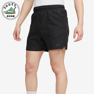 Nike FB6854 宽松短裤 010 耐克男子休闲跑步健身透气速干五分裤