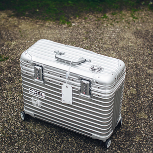 机长箱男登机行李箱女 全铝镁合金摄影拉杆箱上翻盖20寸相机箱横版