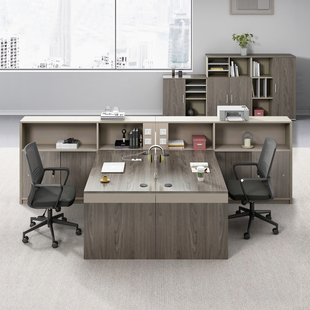 职员工位办公桌椅组合双人246屏风隔断卡座财务桌四人办公室工作