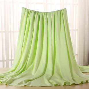 新中国结夏季 空调盖毯竹纤维盖毯 竹纤维毛巾被 柔软促 夏凉毯薄款