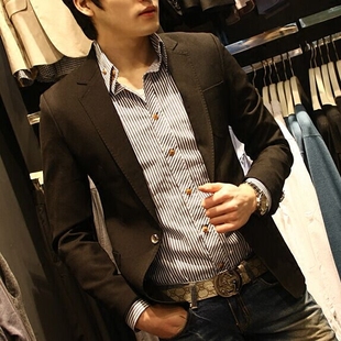 小西装 外套 韩国正品 西服商务领子特色休闲西装 新款 修身 韩版 男士