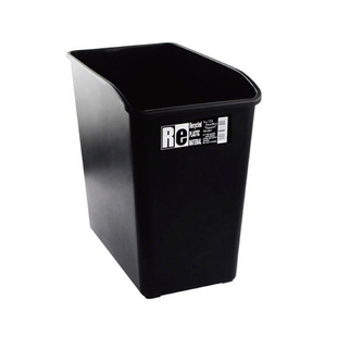 垃圾桶办公室长方形黑色塑料收纳筒厨房卫生间家用品 日本进口时尚
