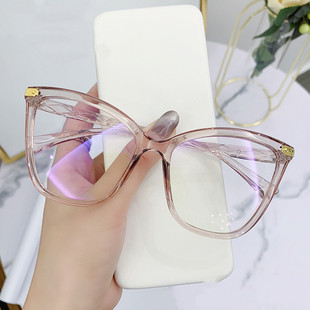 Cat Light Eye Eyeg Anti 推荐 Glasses Blue Frame Fashion Women