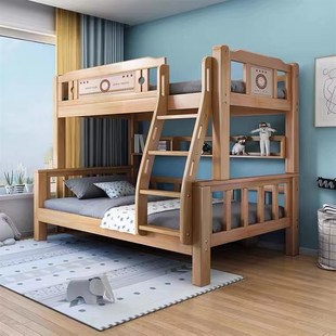 厂家全实木子母床儿童床高低床双层床两层上下床上下铺床双层爆款