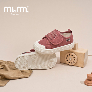 m1m2西班牙童鞋 休闲低帮宝宝室内鞋 加绒男童女童饼干鞋 儿童帆布鞋