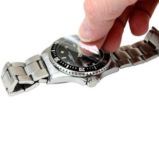 包邮 镜面手表保护膜pvc静电膜表面贴纸修表工具圆形透明膜100贴
