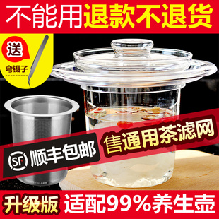 养生壶燕窝隔水炖盅玻璃内胆蒸杯透明小配件专用锅甜品煲汤耐高温