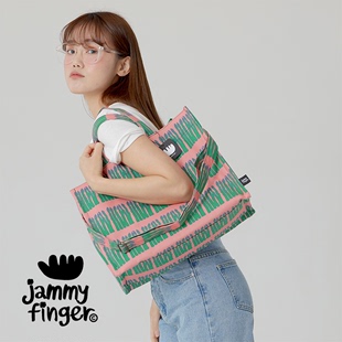 jammyfinger小清新手提袋单肩斜跨旅行妈咪大背包 韩国设计师品牌