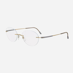 无螺丝超轻方框纯钛诗乐眼镜架男无框斯文近视眼镜框可配镜片7719
