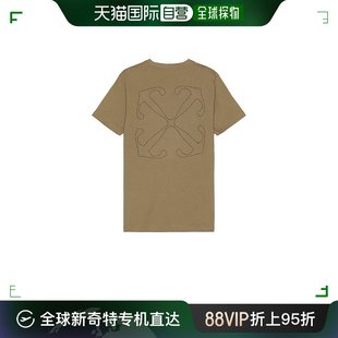 缝线修身 White T恤 男士 OMAA027F23JE 短袖 Off 香港直邮潮奢
