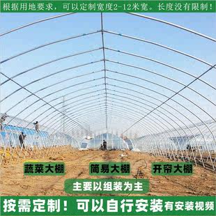 农业骨架制作固定蔬菜温室种植养殖防风简易钢管配件大棚 信义新款