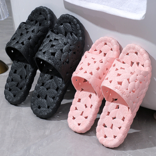 夏季 室内情侣凉拖鞋 男女家居家用软底厚托鞋 浴室漏水防滑洗澡拖鞋
