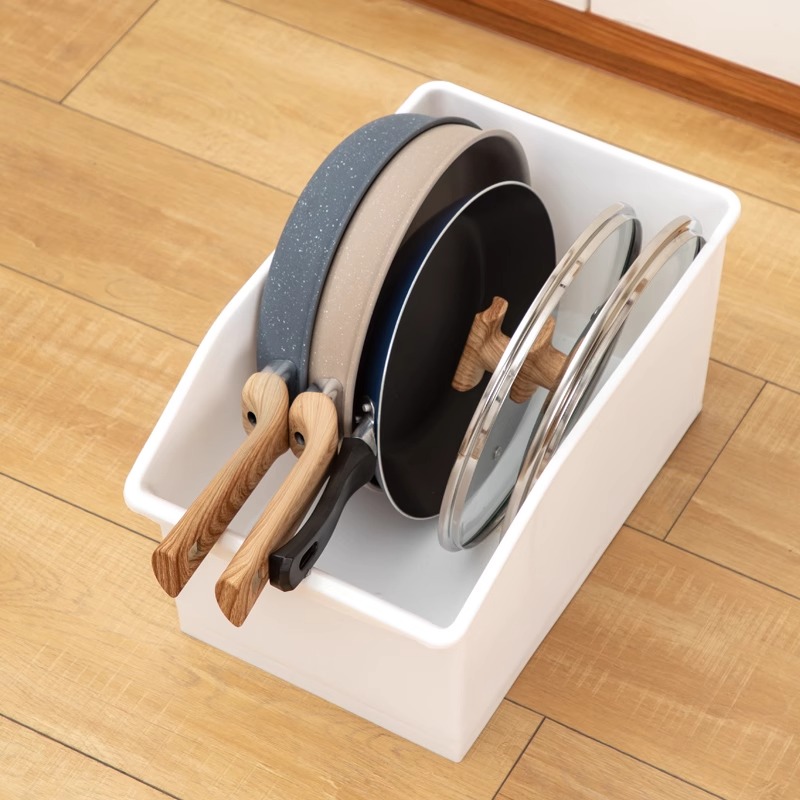 厨房收纳盒锅盖架子橱柜锅具调料品置物架家用水槽下储物整理神器