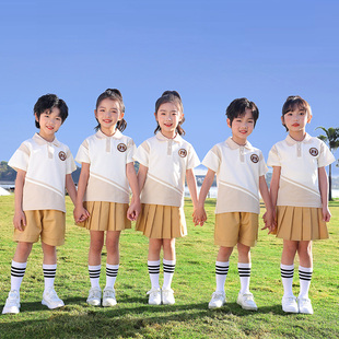 小学生校服夏季 一年级班服教师服装 套装 幼儿园园服运动服 儿童短袖