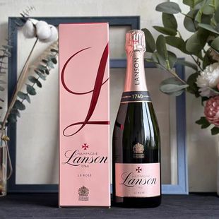 法国原瓶进口兰颂粉红香槟干型桃红起泡酒LANSON ROSE婚宴推荐